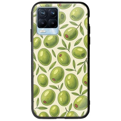 Olive Vibes Realme 8 / 8 Pro Groove TPU (Tempered Glass και TPU)