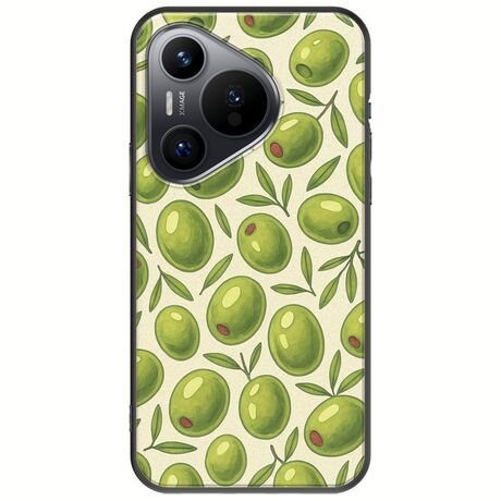 Olive Vibes Huawei Pura 70 Black TPU (Μαύρη Σιλικόνη)