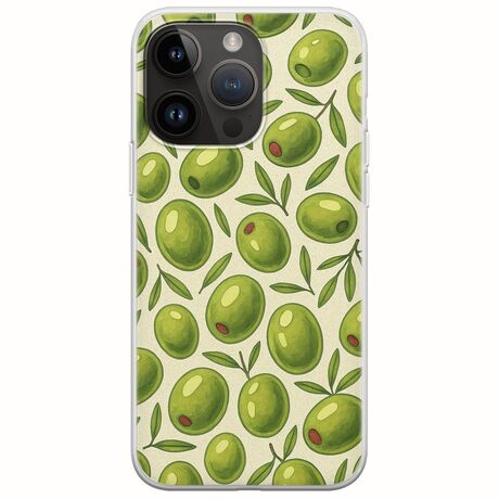 Olive Vibes iPhone 15 Pro Max Flexible TPU (Διάφανη Σιλικόνη)