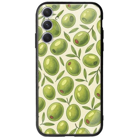 Olive Vibes Samsung Galaxy A54 5G Groove TPU (Tempered Glass και TPU)
