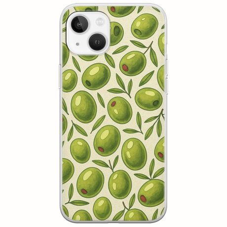 Olive Vibes iPhone 14 Flexible TPU (Διάφανη Σιλικόνη)