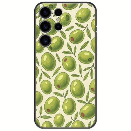 Olive Vibes Samsung Galaxy S25 Ultra 5G Black TPU (Μαύρη Σιλικόνη)
