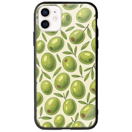 Olive Vibes iPhone 12 Groove TPU (Tempered Glass και TPU)