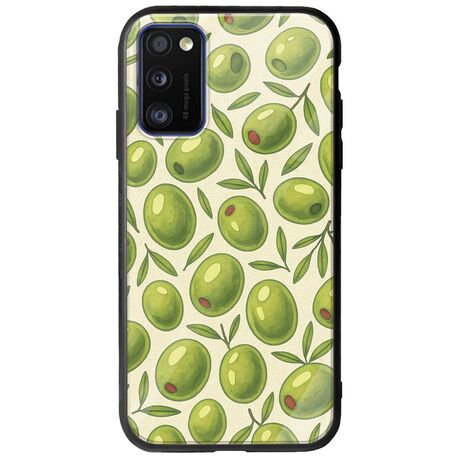 Olive Vibes Samsung Galaxy A41 Groove TPU (Tempered Glass και TPU)