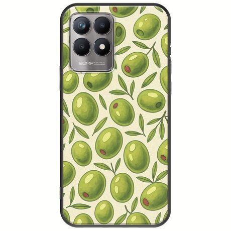 Olive Vibes Realme 8i Black TPU (Μαύρη Σιλικόνη)
