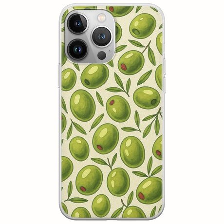 Olive Vibes iPhone 13 Pro Max Flexible TPU (Διάφανη Σιλικόνη)