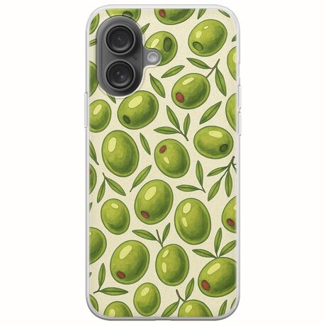 Olive Vibes iPhone 16 Plus Flexible TPU (Διάφανη Σιλικόνη)