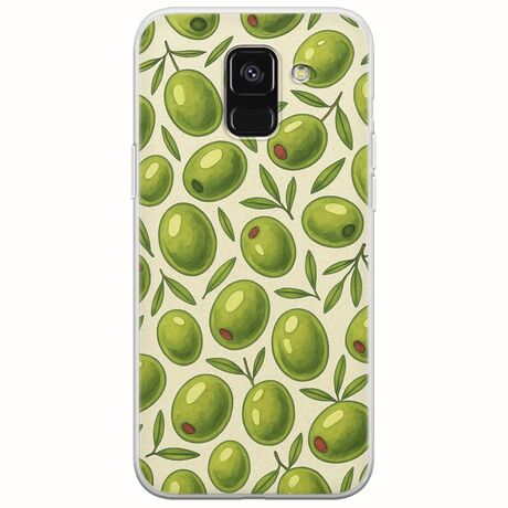 Olive Vibes Samsung Galaxy A8(2018) Flexible TPU (Διάφανη Σιλικόνη)