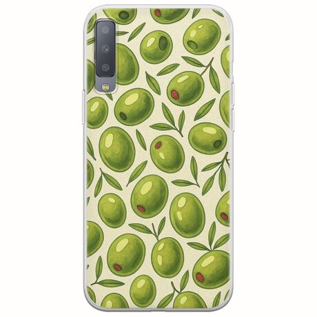 Olive Vibes Samsung Galaxy A7 2018 Flexible TPU (Διάφανη Σιλικόνη)