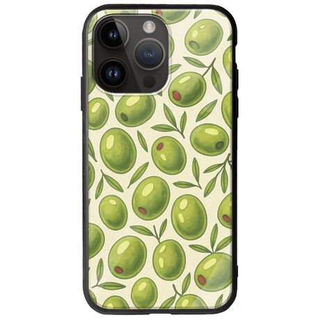 Olive Vibes iPhone 15 Pro Max Groove TPU (Tempered Glass και TPU)