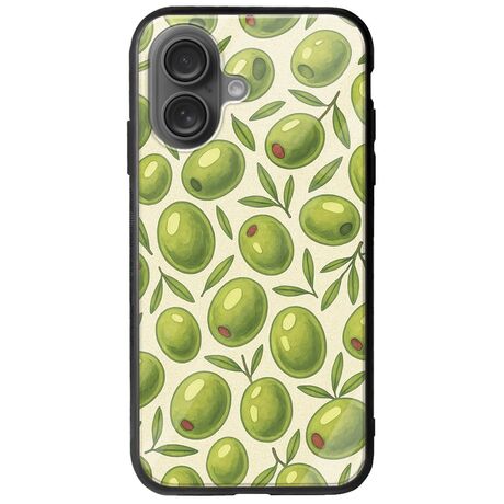 Olive Vibes iPhone 16 Plus Groove TPU (Tempered Glass και TPU)