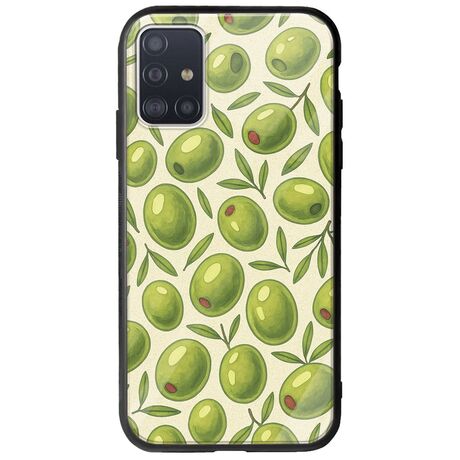 Olive Vibes Samsung Galaxy A51 Groove TPU (Tempered Glass και TPU)