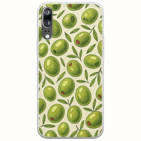 Olive Vibes Huawei P20 Flexible TPU (Διάφανη Σιλικόνη)