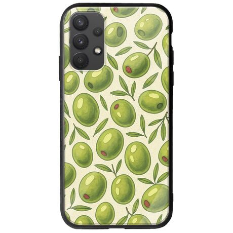 Olive Vibes Samsung Galaxy A32 4G Groove TPU (Tempered Glass και TPU)