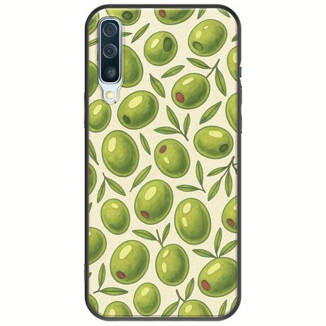 Olive Vibes Samsung Galaxy A50 Black TPU (Μαύρη Σιλικόνη)