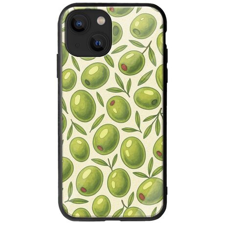 Olive Vibes iPhone 13  Groove TPU (Tempered Glass και TPU)