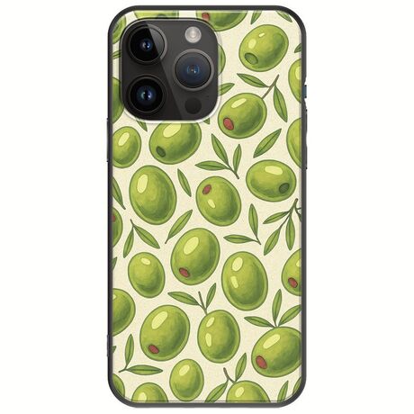 Olive Vibes iPhone 15 Pro Max Black TPU (Μαύρη Σιλικόνη)