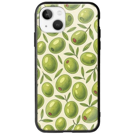 Olive Vibes iPhone 14 Groove TPU (Tempered Glass και TPU)