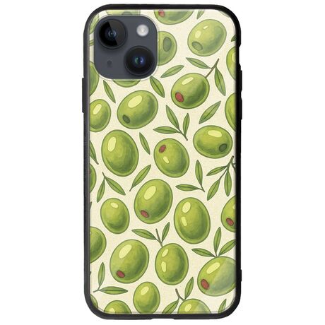 Olive Vibes iPhone 15 Plus Groove TPU (Tempered Glass και TPU)