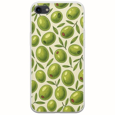 Olive Vibes iPhone SE (2022) 5G Flexible TPU (Διάφανη Σιλικόνη)