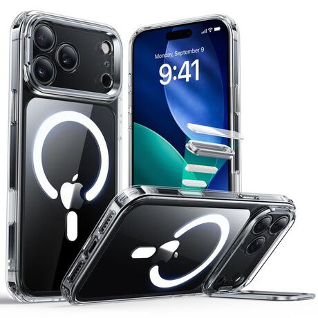 Θήκη ESR iPhone 17 Pro Classic Hybrid Kickstand MagSafe Clear μπροστινή όψη
