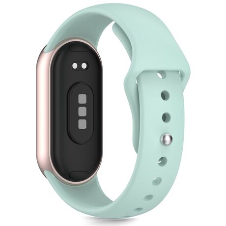 Λουράκι Iconband Soft Mint σε Xiaomi Band 10, πίσω όψη αισθητήρων
