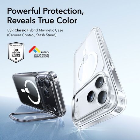 iPhone 17 Pro Max ESR Classic Hybrid MagSafe case με προστασία γωνιών