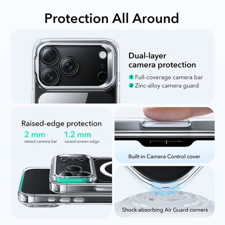 ESR θήκη διάφανη για iPhone 17 Pro Max με συμβατότητα MagSafe