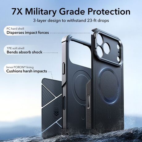 ESR TPU + PC θήκη iPhone 17 Pro Max με βάση στήριξης