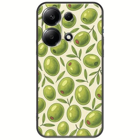 Olive Vibes Xiaomi Redmi Note 13 Pro 4G Black TPU (Μαύρη Σιλικόνη)