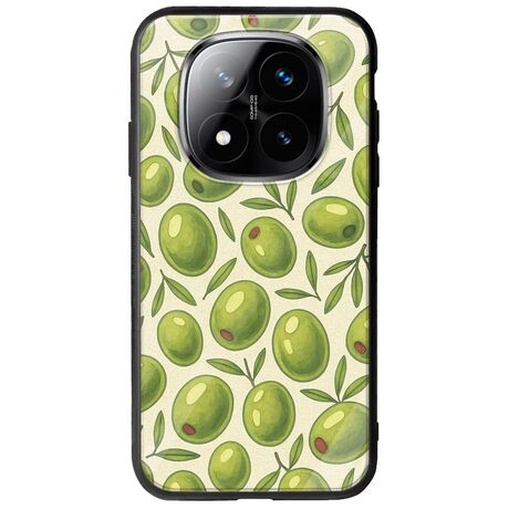 Olive Vibes Xiaomi Redmi Note 14 Pro+ 5G Groove TPU (Tempered Glass και TPU)