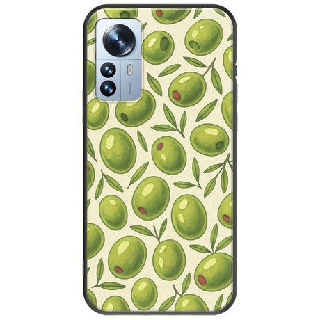 Olive Vibes Xiaomi 12 Pro Black TPU (Μαύρη Σιλικόνη)