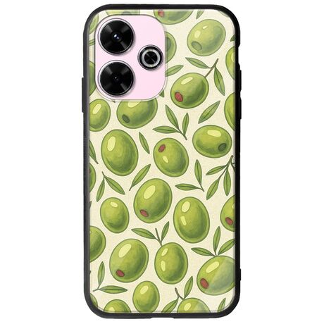 Olive Vibes Xiaomi Poco M6 4G Groove TPU (Tempered Glass και TPU)