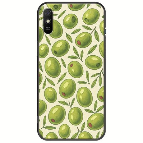 Olive Vibes Xiaomi Redmi 9A Black TPU (Μαύρη Σιλικόνη)