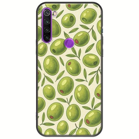 Olive Vibes Xiaomi Redmi Note 8 2021 Black TPU (Μαύρη Σιλικόνη)