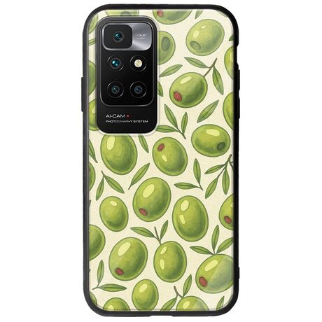 Olive Vibes Xiaomi Redmi 10 Groove TPU (Tempered Glass και TPU)
