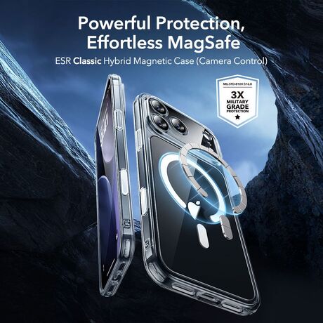 ESR iPhone 17 Pro θήκη διάφανη με προστατευτικό tempered glass