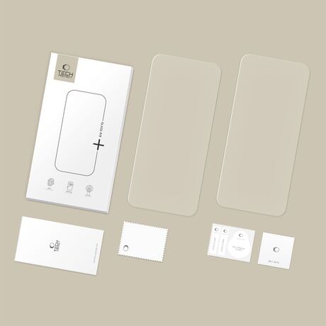 Tempered glass screen protector iPhone 17 Tech-Protect Glass Fit+Προστατευτικό οθόνης 9H Tech-Protect Glass Fit+ 2-Pack iPhone