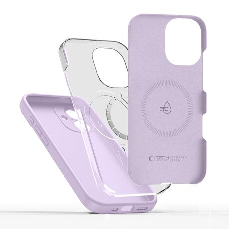 Tech Protect Silicone Fit MagSafe θήκη για iPhone 17 μωβ