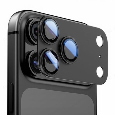 Προστατευτικό κάλυμμα κάμερας iPhone 17 Pro Max σε μαύρο χρώμα
