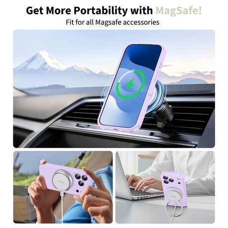 Λεπτομέρεια σιλικόνης Tech Protect Mauve για iPhone 17 Pro Max