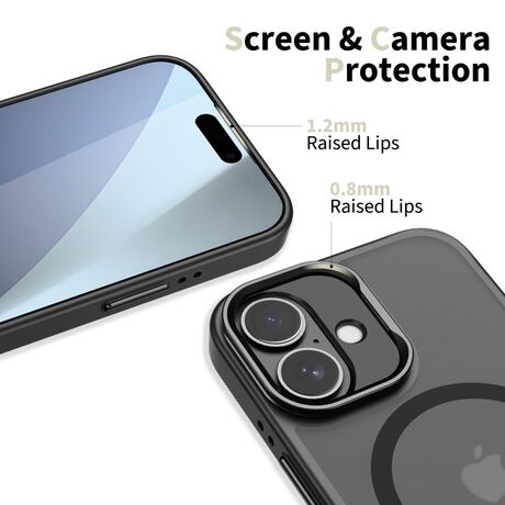 Προστατευτική θήκη matte black για iPhone 17
