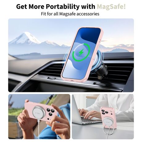Λεπτομέρεια σιλικόνης Tech Protect Pink Pearl για iPhone 17 Pro Max