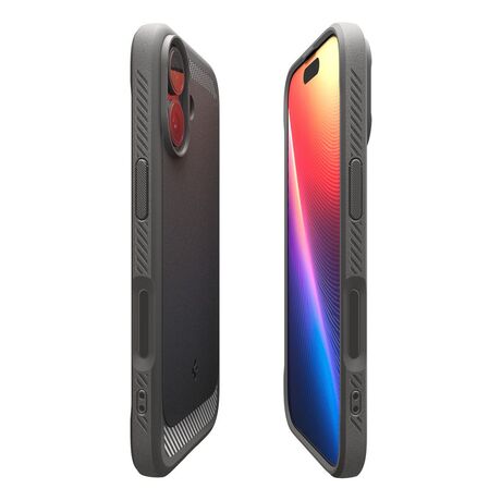 iPhone 17 θήκη Spigen Rugged Armor Grey TPU