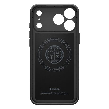λεπτομέρεια magsafe στη thin fit θήκη spigen Black