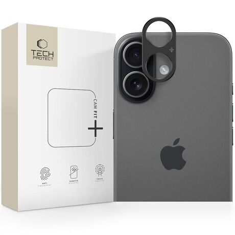 Tech Protect Camalloy Cam Fit+ προστασία κάμερας iPhone 17  Black