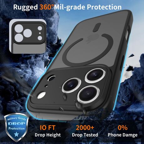 Tech Protect θήκη iPhone 17 Pro MagSafe αντικραδασμική μαύρη