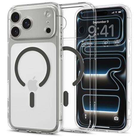 Θήκη Spigen Ultra Hybrid Mag Clear Graphite για iPhone 17 Pro Max