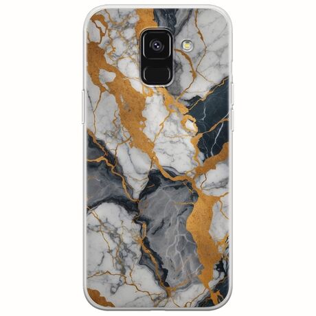 The Marble Collection - Artistic Samsung Galaxy A8(2018) Flexible TPU (Διάφανη Σιλικόνη)