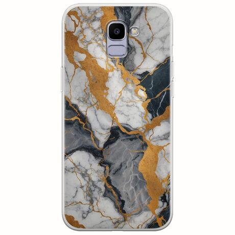The Marble Collection - Artistic Samsung Galaxy J6 2018 Flexible TPU (Διάφανη Σιλικόνη)